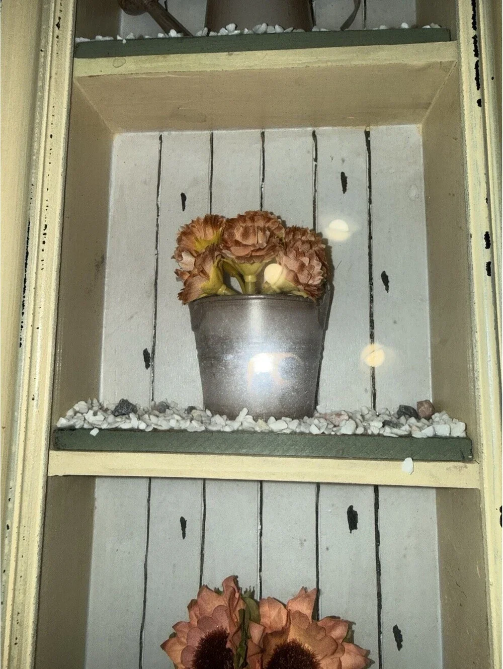 Framed sunflower Shadow Box, country, cottagecore, farmhouse